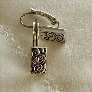 Silver Swirl Design Earrings